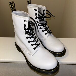 White Doc Martin Boots 1460 Size US 9